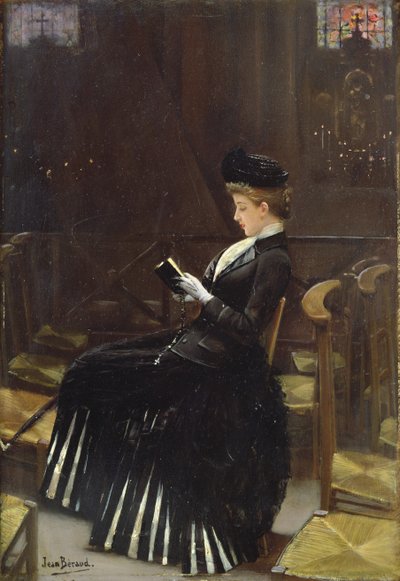 A Woman at Prayer, c.1889 by Jean Beraud